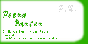 petra marter business card